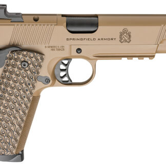 SPRINGFIELD 1911 45 ACP 5'' TRP AOS W/LIGHT RAIL (3) 8RND COYOTE