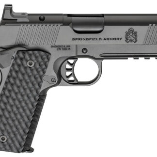 SPRINGFIELD ARMORY 1911 TRP AOS PISTOL 9 MM 4.25IN BARREL BLACK WITH CARRY CUT AND LIGHT RAIL 3X9RD PC9127LR-CCAOS