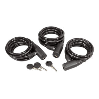 Hunters Specialties HS-00608 Cable Lock  Black 3 Pack 6′