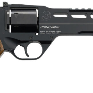 Chiappa Firearms CF340343 Rhino 60DS *CA Compliant 10mm Auto 6 Shot 6" Black Anodized Picatinny Rail/Vent Rib Barrel, Black Cylinder, Black Anodized Aluminum Frame w/Picatinny Rail, Walnut Grip