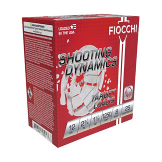 Fiocchi Shooting Dynamics Shotgun Loads 12 ga. 2.75 in. 1 1/8 oz. 1250 FPS 8 Shot 25 rd.