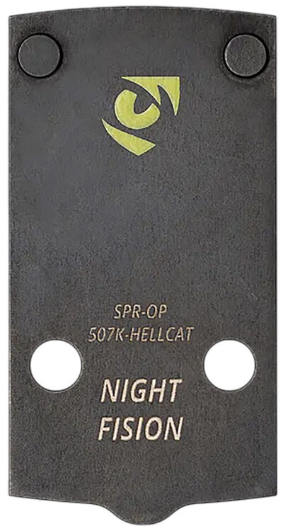 Night Fision Optic Adapter Plate: 507k/407k to Springfield Hellcat. This will make a 507k/407k optic footprint fit onto a Hellcat.