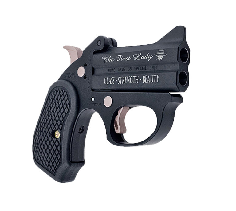 BOND ARMS FIRST LADY - LIMITED EDITION .38 SPL 3IN BARREL 2RD BLACK CERAKOTE FINISH WITH ROSE GOLD HIGHLIGHTS BAFL-BP-38SPL