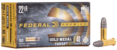Federal 711B Gold Medal  22LR 40gr Lead Round Nose 50 Per Box/100 Case