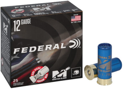 MASTER CLASS 12 GAUGE 2-3/4” #8 SHOT SHOTGUN AMMO MASTER CLASS 12 GA 2-3/4” 1OZ #8 SHOT 1300 FPS 25/BOX