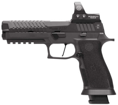 P320-MAX 2.0 9MM LUGER SEMI-AUTO HANDGUN WITH ROMEO3 MAX P320-MAX 2.0 9MM LUGER 5” BBL (4)10RD MAG BLACK W/ROMEO3 MAX