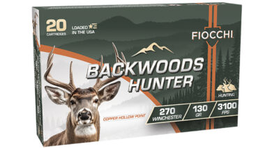 Fiocchi 270BHC Backwoods Hunter  270Win 130gr Copper Hollow Point 20 Per Box/10 Case