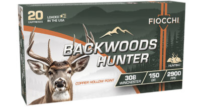 Fiocchi 308BHC Backwoods Hunter  308Win 150gr Copper Hollow Point 20 Per Box/10 Case