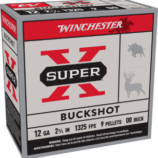 Winchester Ammo XB1200VP25 Super X  12Gauge 2.75" 00Buck Shot 25 Per Box/10 Case