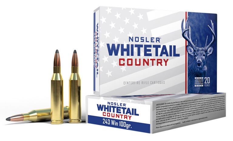 Nosler Whitetail Country Rifle Ammo 243 Win 100gr. SB SP 20 rd.