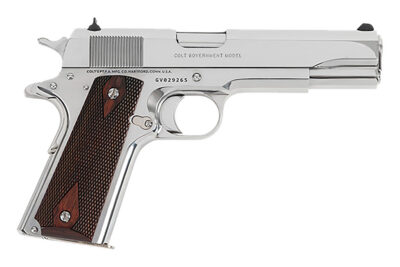 1911 GOVERNMENT CLASSIC 38 SUPER SEMI-AUTO HANDGUN 1911 GOV’T CLASSIC 38 SUPER 5”BBL (1)9RD BRIGHT STAINLESS
