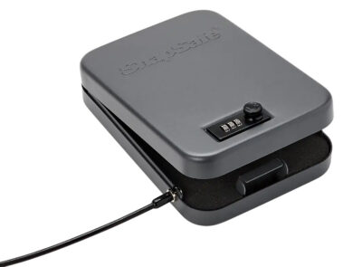 SnapSafe 75240 Lock Box  XL Combination/Key Entry Black Steel 10″ W x 7″ H x 2″ D