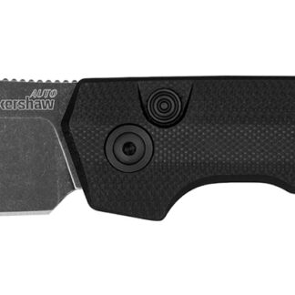 Kershaw 7038G10 Launch Iridium Automatic 3.45" Folding Plain Black Oxide Blackwash CPM MagnaCut Steel Blade, Black Anodized Aluminum/G10 Handle
