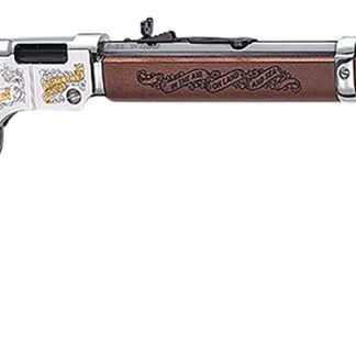 HENRY  SPIRIT OF THE CORPS 250TH ANN. 2ND ED .22 S/L/LR 16IN OCT. BARREL 16LR/21S 24K GOLD HIGHLIGHTS POLISHED NICKEL-PLATED BRASS RECEIVER H004MC2