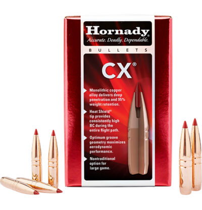 CX® 22 CALIBER (0.224'') POLYMER TIP BOAT TAIL RIFLE BULLETS CX .22 CAL (0.224) 65GR POLYMER TIP BOAT TAIL 50/BOX