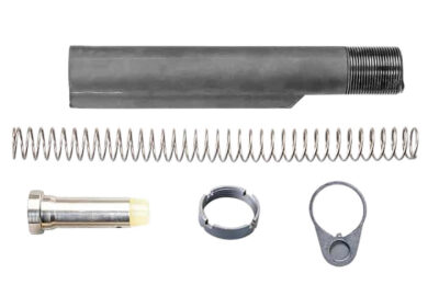 Luth-AR, Mil-Spec Dia Carbine Buffer Tube Complete Assembly Fits AR-10 Rifles, with Buffer, Buffer Tube, & Spring, Black