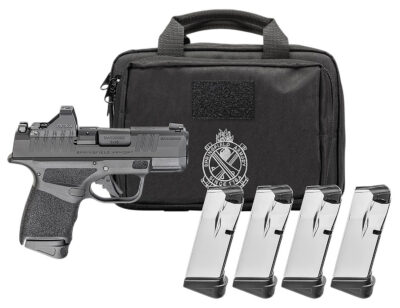 HELLCAT OSP 380ACP SEMI-AUTO HANDGUN GEAR PAC W/VIRIDIAN RFX11 HELLCAT OSP 380 ACP 3''BBL (1)11(3)13RD MAG W/VIRIDIAN RFX11