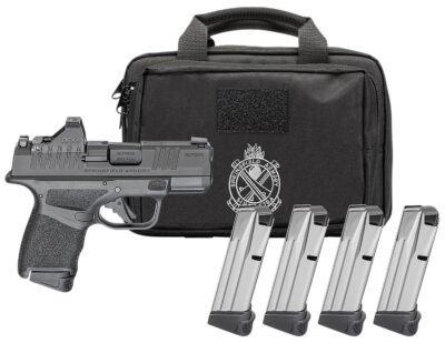 HELLCAT OSP 9MM LUGER SEMIAUTO HANDGUN GEAR PAC W/VIRIDIAN RFX11 HELLCAT OSP 9MM LUGER 3''BBL (1)11(3)13RD W/VIRIDIAN RFX11
