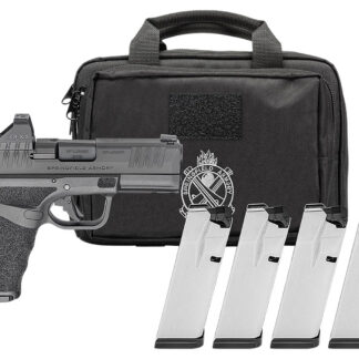 HELLCAT PRO OSP 9MM LUGER SEMI-AUTO HANDGUN GEAR PAC W/RFX11 HELLCAT PRO OSP 9MM 3.7''BBL (4)10RD MAG W/VIRIDIAN RFX11