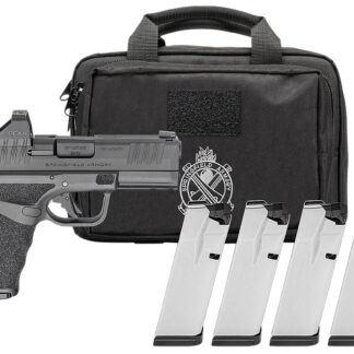 HELLCAT PRO OSP 9MM LUGER SEMI-AUTO HANDGUN GEAR PAC W/RFX11 HELLCAT PRO OSP 9MM 3.7''BBL (4)15RD MAG W/VIRIDIAN RFX11