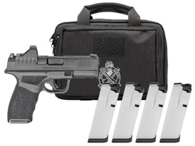 HELLCAT PRO OSP 9MM LUGER SEMI-AUTO HANDGUN GEAR PAC W/RFX11 HELLCAT PRO OSP 9MM 3.7''BBL (4)15RD MAG W/VIRIDIAN RFX11