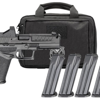 ECHELON 4.5F 9MM COMPENSATED SEMI-AUTO HANDGUN GEAR PAC W/RFX11 ECHELON 4.5F 9MM LUGER 4.5'' COMP BBL (4)10RD MAG W/RFX11