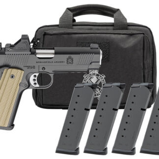 1911 OPERATOR AOS 9MM LUGER SEMI-AUTO HANDGUN GEAR PAC W/RFX11 1911 OPERATOR AOS 9MM 4.25''BBL (4)9RD MAG W/VIRIDIAN RFX11