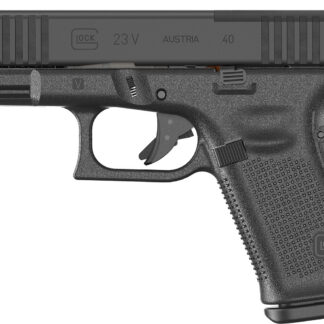Glock PV2350201MOS G23 V MOS 40 S&W 10+1 4.02" Black GMB Barrel, Black nDLC Steel Optic Ready/Serrated Slide, Black Polymer Frame w/Accessory Rail, Interchangeable Backstrap Grip, Ambidextrous