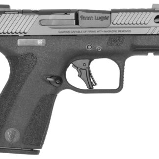 SMITH & WESSON PC M&P 9 SHIELD X CARRY COMP 9MM 3.6IN BARREL 15RD BLACK THUMB SAFETY FLUTED PORTED BARREL OPTIC READY NIGHT FRONT SIGHT 14270