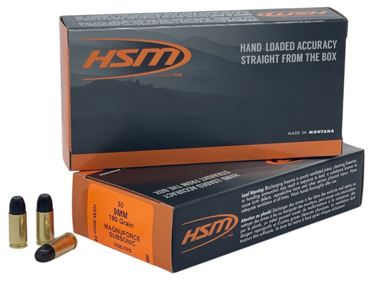 HSM SUBSONIC 9MM HITEK 180GR HCFN 50/10