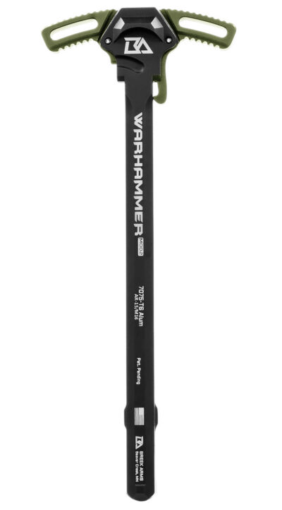 AR-15 WARHAMMER MOD2 AMBIDEXTROUS CHARGING HANDLE AR-15 WARHAMMER MOD2 AMBIDEXTROUS CHARGING HANDLE OD GREEN
