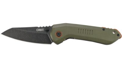 CRKT Schwarz Overland Frame Lock Knife OD Green G10 (2.99″ Stonewash)
