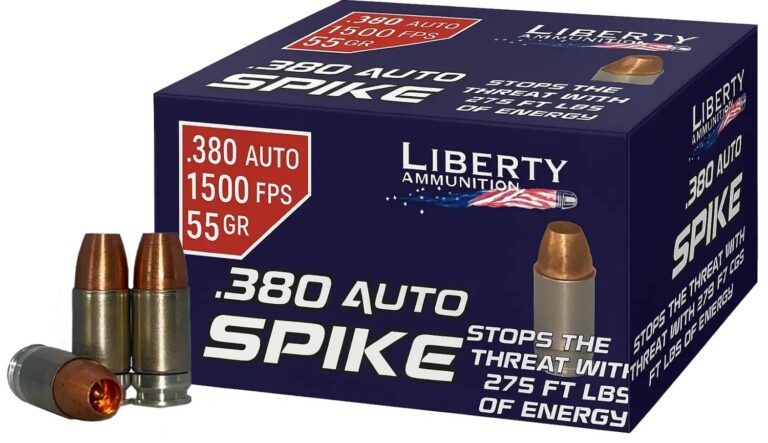 Liberty Spike 380 ACP 55 GR 1500FPS 275FPE 20 ROUNDS
