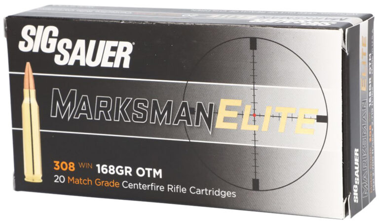 MARKSMAN ELITE 308 WINCHESTER MATCH OPEN-TIP MATCH RIFLE AMMO MARKSMAN ELITE 308 WINCHESTER 168GR MATCH OTM 20/BOX