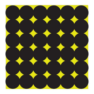 Birchwood Casey 34115 Shoot-N-C Pasters Black Adhesive Paper 1" 12 PK