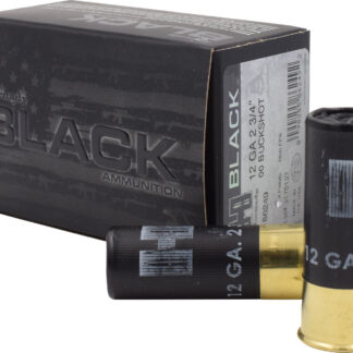 BLACK 12 GAUGE 2-3/4'' #00 BUCKSHOT SHOTGUN AMMO 12 GAUGE 2-3/4'' #00 BUCKSHOT 10/BOX