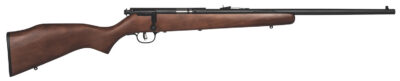 Savage Arms 17000 Mark I G Full Size 22 Long/22 Short/22 LR 1rd 21" Matte Black Carbon Steel Barrel, Matte Black Drilled & Tapped Carbon Steel Receiver, Satin Hardwood Fixed Stock, Right Hand