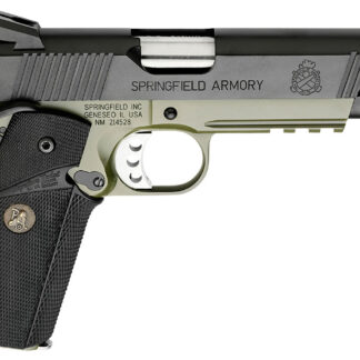 Springfield Armory PX9105MLCA18 1911 Loaded Operator *CA Compliant 45 ACP 5" 7+1 OD Green Armory Kote Black Armory Kote Carbon Steel Slide Black Wraparound Rubber Grip