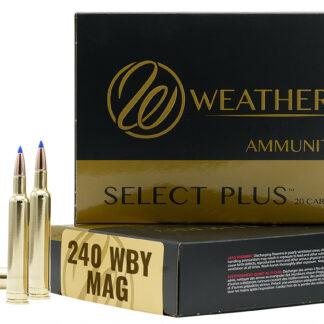 Weatherby B24080TTSX Select Plus 240WthbyMag 80gr Barnes Tipped TSX Lead Free 20 Per Box/10 Case