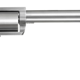 Magnum Research BFR4570B BFR Long Cylinder Extra Large 45-70 Gov 5 Shot 10" Brushed Stainless Steel Barrel, Cylinder & Frame, Bisley White Laminate Grip, Exposed Hammer