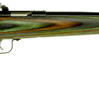 Crickett KSA2252 Youth  22 LR 1rd 16.12" Blued Barrel & Receiver, Fixed Front/Adjustable Rear Peep Sights, Camo Laminate Stock w/11.5" LOP, Rebounding Firing Pin Safety