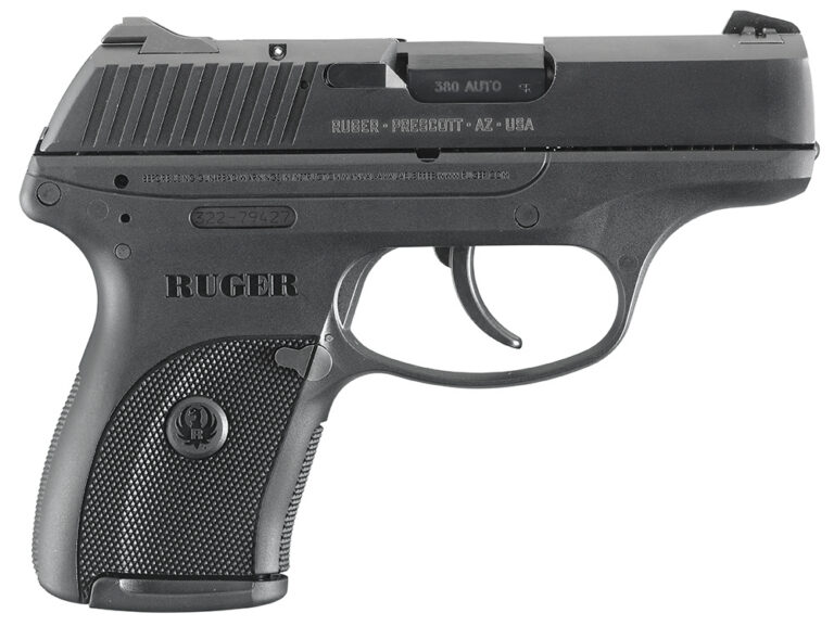 Ruger 3253 LC380 *CA Compliant 380 ACP 7+1 3.12" Black Steel Barrel, Black Oxide Serrated Steel Slide, Black Polymer Frame, Black Polymer Grip, Right Hand