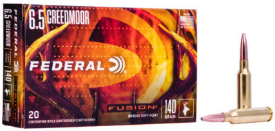 Federal F65CRDFS1 Fusion  6.5Creedmoor 140gr Bonded Soft Point 20 Per Box/10 Case
