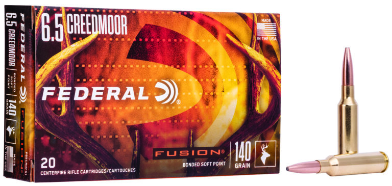 Federal F65CRDFS1 Fusion  6.5Creedmoor 140gr Bonded Soft Point 20 Per Box/10 Case