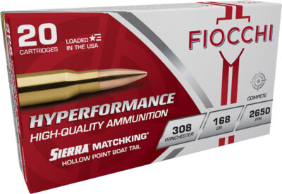 Fiocchi 308MKB Hyperformance Compete 308Win 168gr Sierra MatchKing BTHP 20 Per Box/10 Case