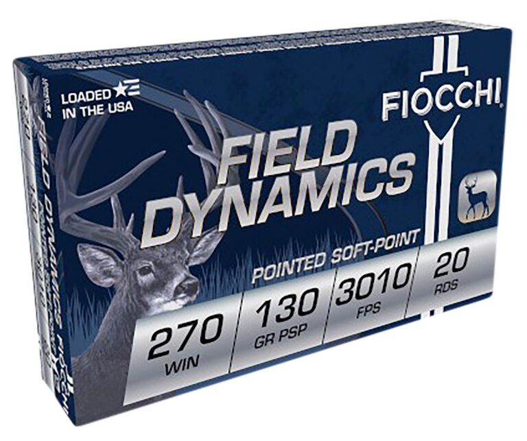 Fiocchi 270SPB Field Dynamics 270 Win 130 gr Pointed Soft Point 20 Per Box/ 10 Case