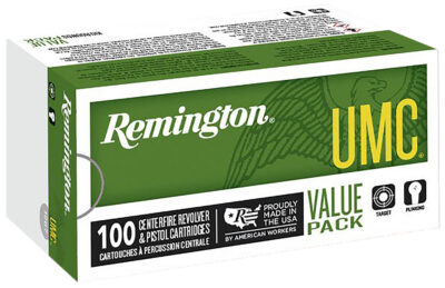 Remington Ammunition R23970 UMC Value Pack 357Mag 125gr Semi Jacketed Hollow Point 100 Per Box/6 Case