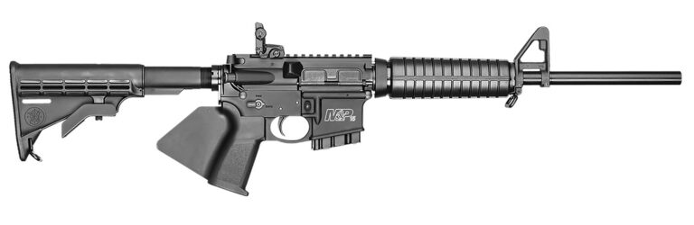 Smith & Wesson 12001 M&P15 Sport II *CA Compliant 223 Rem/5.56 NATO 10+1 16" Steel Barrel Target Crown Muzzle, Matte Black Receiver, Black Fixed Stock, Paddle Grip