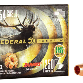 Federal P454XB1 Premium  454Casull 250gr Barnes Expander BRX 20 Per Box/10 Case