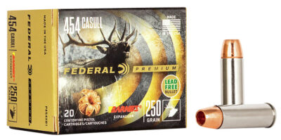 Federal P454XB1 Premium  454Casull 250gr Barnes Expander BRX 20 Per Box/10 Case